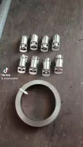 Bộ Đai xiết cổ dê inox 304 Dài 3 mét kèm 8 đầu ốc xiết ( inox 100% )