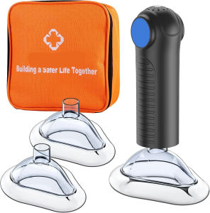 iKeener | Anti Choking Device 3*Face Masks Airway Suction Respiratory Trainer Suffocation First Aid CPR Emergency Rescue Mask Adult Child