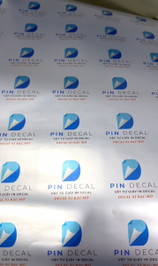 PIN DECAL - Decal nhũ Metalize xi Bạc nhám mờ - khổ A4 A3 - in Laser Offset - nên cán thêm màng bề mặt