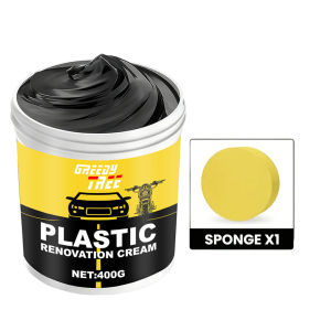 400g Heavy-Duty Car Plastic Renovator Wax - Fast-Acting Scratch Repair Restores & Protects Car Bumpers Interiors Dashboard