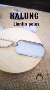 Army Liontin Silver Polos Kalung Necklace Pendant Titanium
