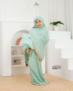 mukena rukuh perlengkapan alat solat anak perempuan mukena Marwah Arrafi rayon mukena potongan anak terbaru