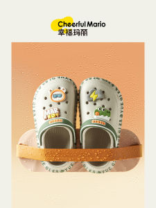 New 2025 Childrens Sandals Boys Summer Beach Shoes EVA Anti-slip Middle Large Children Boys Baby Clog Shoes Cartoon Style