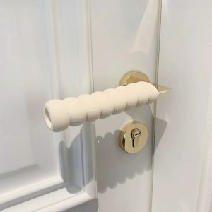 Adorable Cartoon Doll Door Handle Protective Cover Anti-static Decorative Bedding Room Door Knob Covers Collision Avoidance