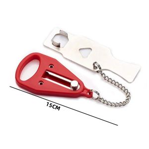 JUSTINLAU 1PC Travel Accommodation Door Security Lock Home Room Hotel Anti Theft Security Lock Metal Lock Portable Door Lock