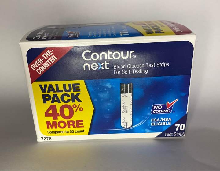 [Authentic] Contour Next Test Strips 70 strips (March 2024 expiration