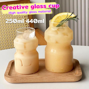 Suomi 250ml 440ml Creative Drinking Glass Juice Cup Tea Bottle Milk Cups
