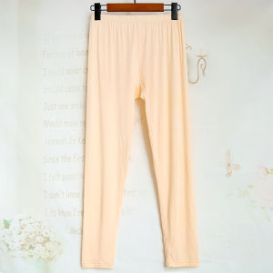 Womens Modal Slim Fit Thermal Pants High Elasticity Single Piece Knitted Underwear Thin Tight plus Size Home Warm Trousers