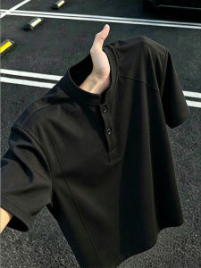 OUMULONG | Áo Polo Henley Phong Cách Minimalist Mùa Hè