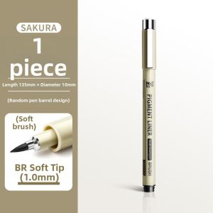 NAIFUNA | Waterproof and Smudge-proof Soft Tip Drawing Pen 0.5mm