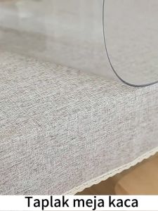 Ukuran dapat disesuaikan Ketebalan 2.5mm Taplak Meja Bening Taplak Meja Transparan Nilai uang 100 kali lebih baik Taplak Meja Makan PVC Transparan Plastik Bening Transparan utk taplak meja dan penutup furniture mika