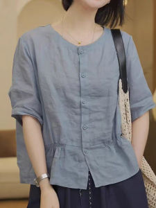 DAIXIANGFEIZI | Áo Sơ Mi Thời Trang Mùa Hè Cotton Linen