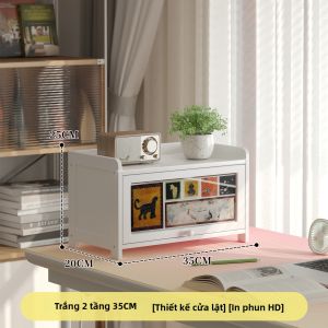 YONGJUE | Tủ Sách Chống Bụi Nhiều Tầng Có Cánh Cửa