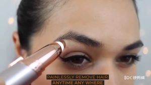 Alat Pencukur Alis Elektrik USB Rechargeable / Alat Cukur Bulu Wanita Halus - Warna RANDOM