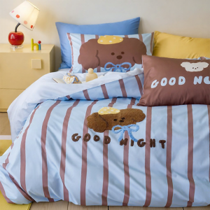 DOHIA | 100% Cotton Childrens Bedding 4-Piece Set
