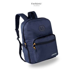 Tas Ransel Pria Tas Kuliah Backpack Sekolah Slot Laptop Tas Punggung Gendong Hitam Navy Pria Premium