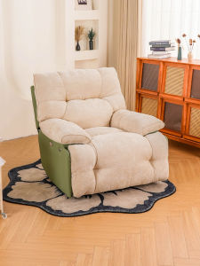 Electric First Class Space Sofa Cabin Bed Lazy Chair Recliner Living Room Rotating Function Single Sofa Cloud Style Fabric