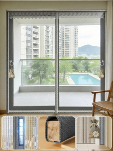 CHEORLIAN | Mosquito Proof Magnetic Curtain Strong Magnet Strip No Drill Installation