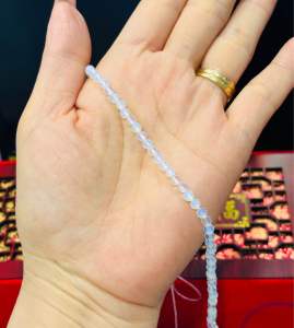 Dây đá 4li cắt giác lấp lánh xinh xinh làm vòng