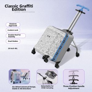 HAXIU | Child Ride-on Luggage Large Capacity Travel Suitcase