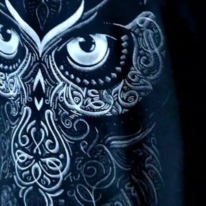 Kaos Glow In The Dark kaos burung hantu|kaos gambar burung hantu|kaos burung hantu pria