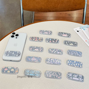 ที่วางโทรศัพท์แบบพับได้บางเฉียบสำหรับหน้าจอคอมพิวเตอร์โต๊ะที่ติดกาวหลังโทรศัพท์มือถือสไตล์เกาหลี INS ใหม่ 2025 ที่วางโทรศัพท์แบบพกพาขนาดเล็ก