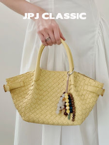 jpj | กระเป๋าถือผู้หญิงJPJClassic กระเป๋าถือแบบสะพายข้างแบบมีหาง กระเป๋าผ้าฝ้าย ทรงบล็อกสีสันสดใส กระเป๋าถือทรงหัวเข็มขัดแบบอ่อนๆ