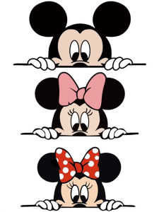 Cartoon Mickey Donald Duck Anime Automobile Sticker Scratch Cover Cover Stylish Creative Electric Car Decorative Car Sticker