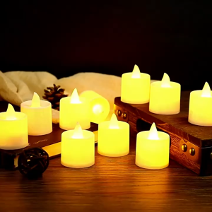 LED Candle Battery Powered Flameless Tea Candle Fake Candle Lamp Wedding Birthday Party Anniversary Home Decoration Lamp