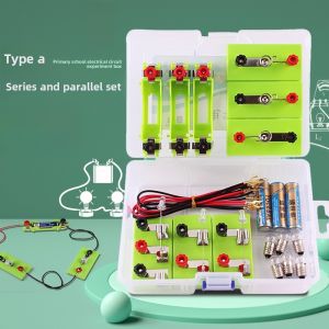 Elementary School Grade Four Lower Circuit Science Experiment Box Set Electric Series And Parallel Small Lamp Bright Experiment Equipment