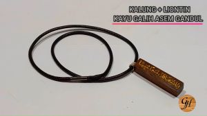 Kalung Kayu Bertuah Kayu Galih Asem Serat Asli Natural Alami Cokelat ASLI Kalung Alami Tanpa Kimia Perhiasan Handmade Elegan - Lazada
