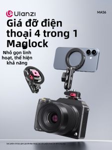 Ulanzi | Giá đỡ điện thoại đa năng 4 trong 1 có nam châm kèm ngàm lạnh và ốc vít 1/4 inch