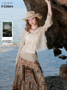 3COLOUR·S | HOLIDAY Boho V-Neck Lace-up Blouse 100% Cotton