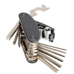 HOT Carbon Steel MTB Bike Tools Set Bicycle Repair Tool Kit Hex Spoke Wrench Cycling Screwdriver 16 In 1 Multi Repair Tools