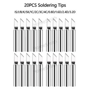 20PCS 900M-T Serien Soldering Iron Tips Replacement Solder Tips Kit Compatible with Hakko Yihua Welding Equipment & Accessories