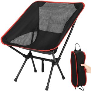Portable Camping Chair Lightweight Compact Folding Chair Mesh for Outdoor Camp Travel Beach Picnic Festival Hiking Backpacking