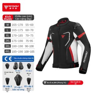 MOTOWOLF | Áo Mô Tô Bốn Mùa Chống Rơi
