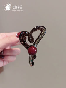 Korean Style Medium Size Shark Clip Sparkling Diamond Half up Elegant Hair Clip Stylish Hair Accessories for Women