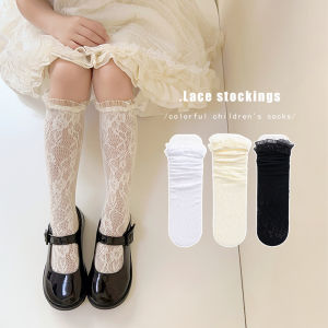 Girl Socks Summer Thin Baby Girl Lace Middle-Long Stockings Summer Kids Lolita Lace Princess Socks