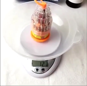 Digital Kitchen Scale with Container Food Weighing Scale Digital Measuring Gram Accurate Small Scale