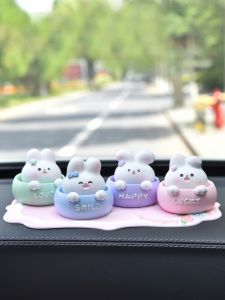 Creative Car Decorations Moving Rabbit Doll Female Version High End Car Interior Decoration Products Car Dashboard Decorations