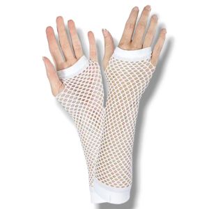 Sarung Tangan Wanita Jaring Jala Panjang Warna Putih