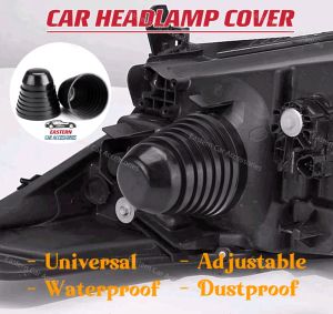 1pcs Car Headlamp Cover Hid LED Headlight Cap Seal Rubber Dust Cover 70-100mm Waterproof Dustproof