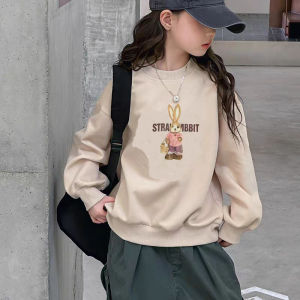 Casual round Neck Cartoon Hoodie Childrens Autumn Fashionable Kids Loose Comfortable Sweatshirt for Babies And Older Kids