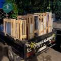 kusen jendela casement aluminium 3 profil ukuran 40 x 60 free palet kayu BAHAN INKALLUM LEBIH TEBAL. 