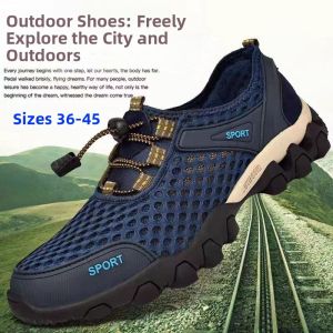 Mens Summer Outdoor Sports Climbing Shoes Breathable Hollow out Sandals Water Crossing Stream Shoes Casual Leisure Sandals