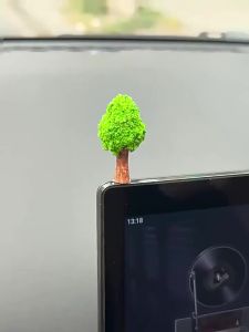 OUHOE | Green Fortune Wishing Tree Natural Fresh Odorless 2/3/4Pcs Large Size Car Interior Decor Accessory