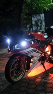 PAKET LENGKAP LAMPU KOLONG YAMAHA R15 V2 BONUS STIKER HOLOGRAM 2 LAMPU KOLONG + KABEL 3 METER + SAKLAR