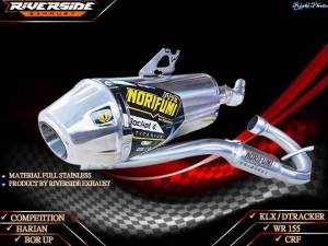 knalpot norifumi rocket roket 4 titanium klx dtracker crf wr 155