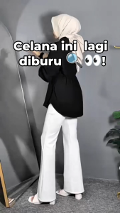 Celana Scuba Cutbray / Flare Pants Scuba Highwaist / Celana Cutbray Scuba / Celana Scuba Highwaist / Celana Kantor Wanita / Celana Panjang